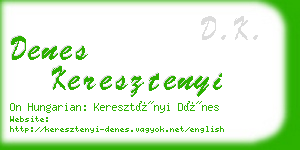 denes keresztenyi business card